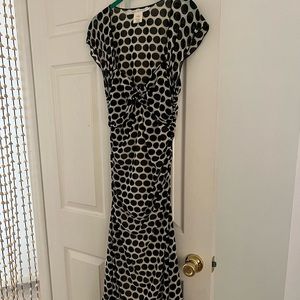 Max Studio Black and White Polka Dot Dress